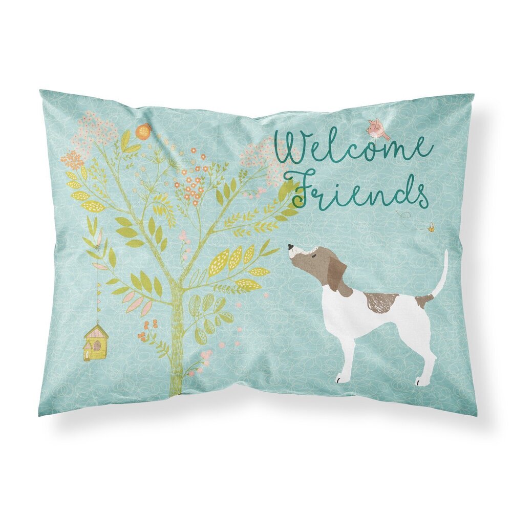 7404 BB7598PILLOWCASE Welcome Friends Pointer Fabric Standard Pillowcase